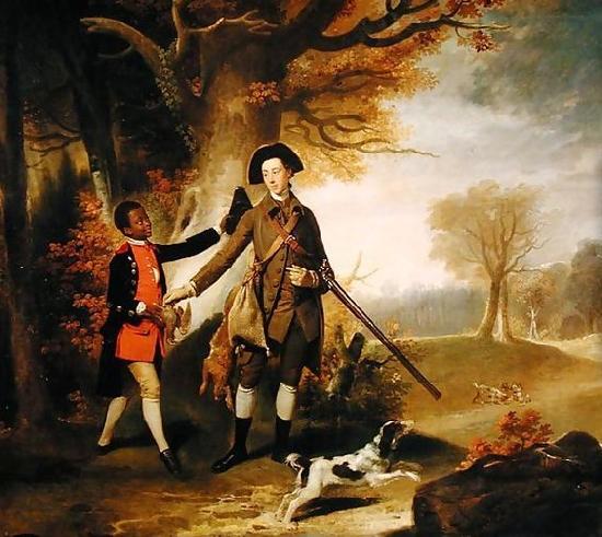 Johann Zoffany The Third Duke of Richmond out Shooting with his Servant oil painting image